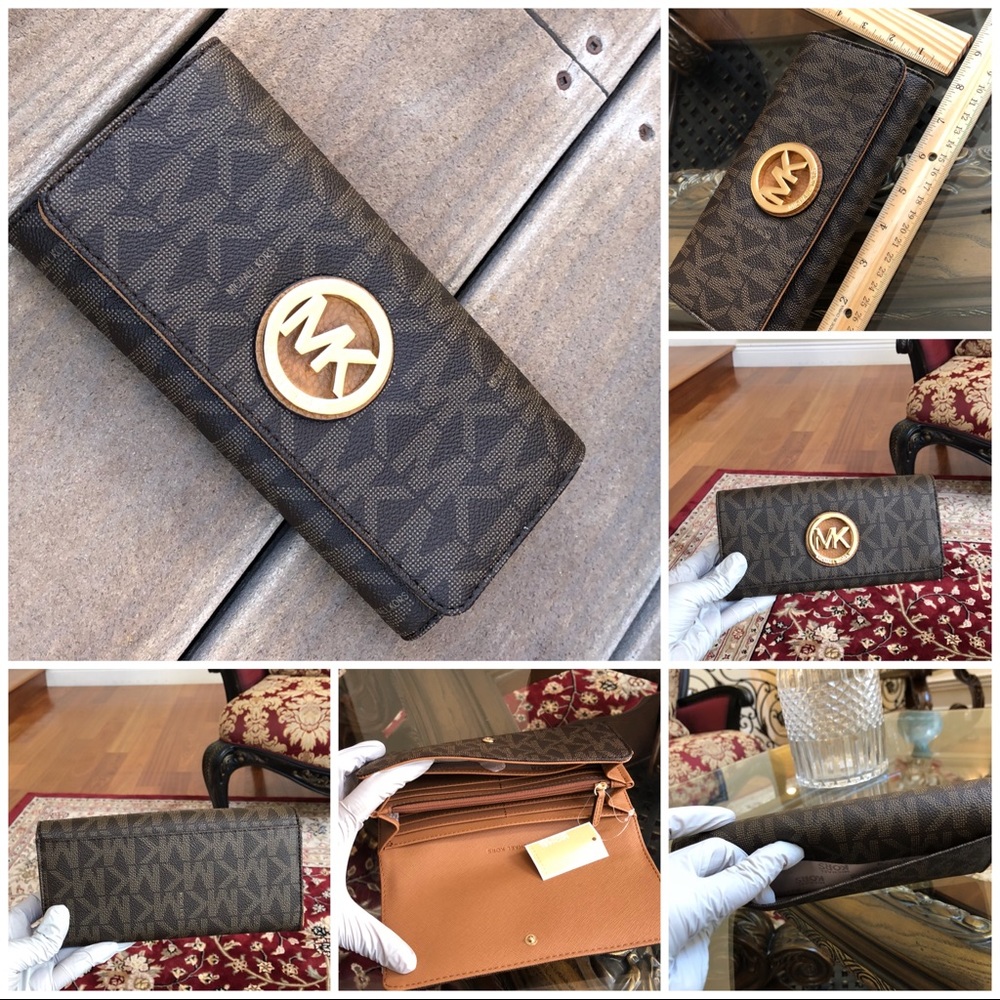 Authentic Michael Kors studded handbag&wallet set - Picture 3 of 8